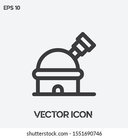 Observatory vector icon illustration. Ui/Ux. Premium quality.