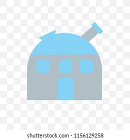 Observatory vector icon isolated on transparent background, Observatory logo concept