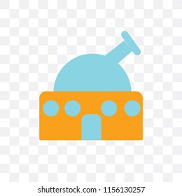 Observatory vector icon isolated on transparent background, Observatory logo concept
