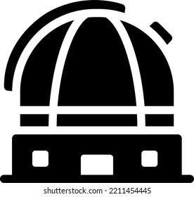 observatory  Vector illustration on a transparent background. Premium quality symmbols. Glyphs vector icons for concept and graphic design. 
