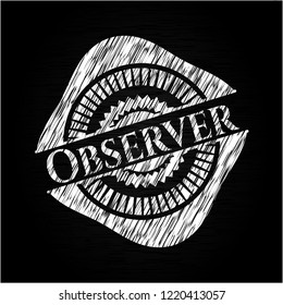 Observer on blackboard