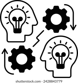 observing own behavior attitudes vector color icon design, self improvement at workplace Symbol, business motivation Sign, goal-directed behavior stock, self-assessment for self-enhancement concept