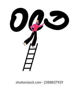 ilustración de diseño de trastorno compulsivo obsesivo