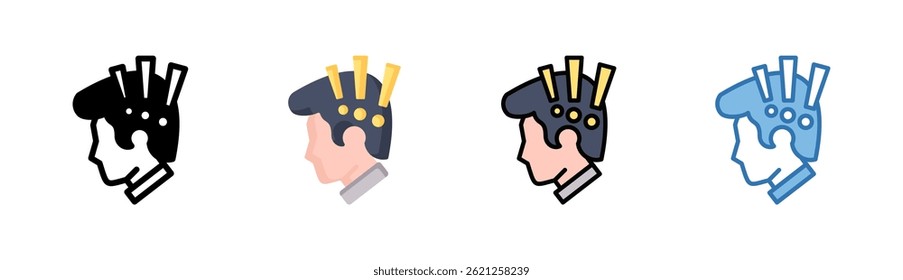 Elemento obsesivo del icono del desorden compulsivo para el diseño