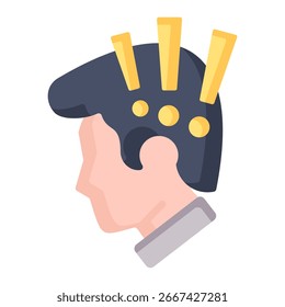 Elemento obsesivo del icono del desorden compulsivo para el diseño