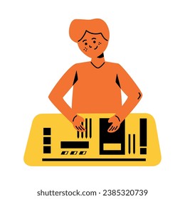 obsessive compulsive disorder man vector isolated