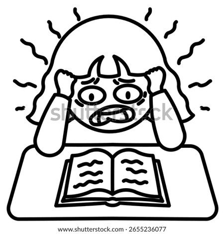 Obsessive-Compulsive Disorder (OCD) icon in clean black line art, showing repetitive thoughts and compulsive actions, perfect for mental health awareness, therapy, and educational illustrations.