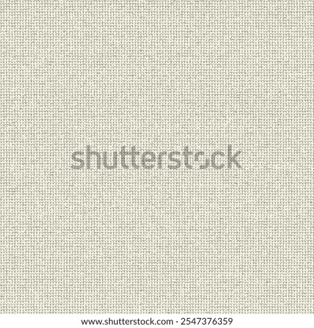Obsolete beige fabric with a fine grid texture. Piece of canvas for backgrounds. Abstract vector seamless.