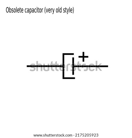  obsolete capacitor symbols, electronic capacitor symbol 