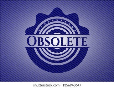 Obsolete denim background