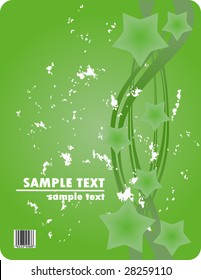 obsolete floral vector design of bended stripes with barcode