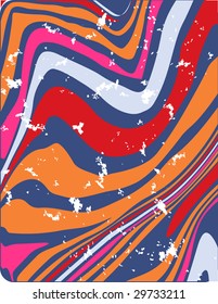 obsolete vector design of bended stripes