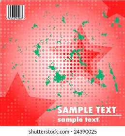 obsolete vector star design of dots with barcode