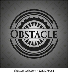 Obstacle black emblem