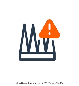 Ilustración vectorial de curso de obstáculos para el activo del juego
