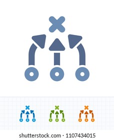 Obstacle Focus - Contrast Imprint Icons. A professional, pixel-aligned icon.