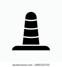 Obstacle Icon. Barrier, Barricade Symbol.
