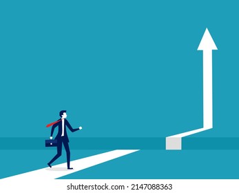 Obstacles and challenges in business. concept of risk