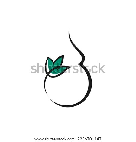 obstetrical health illustration vector logo