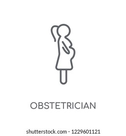 Obstetrician and Gynecologist linear icon. Modern outline Obstetrician and Gynecologist logo concept on white background from Professions collection.