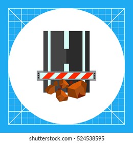 Obstruction on Road Vector Icon