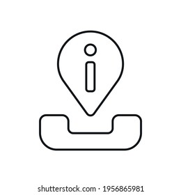 Obtaining information linear icon. Contact us. Support service. Thin line customizable illustration. Contour symbol. Vector isolated outline drawing. Editable stroke