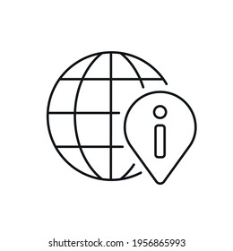 Obtaining information linear icon. Contact us. Support service. Thin line customizable illustration. Contour symbol. Vector isolated outline drawing. Editable stroke