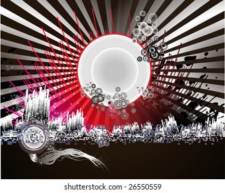 Obtrusive abstract design