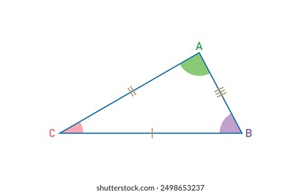 Obtuse scalene triangle in mathematics.