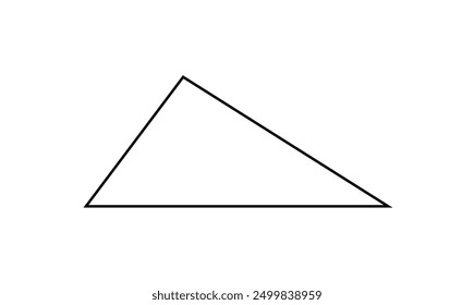 Obtuse scalene triangle in mathematics.