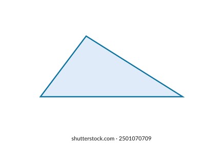 Obtuse scalene triangle in mathematics.