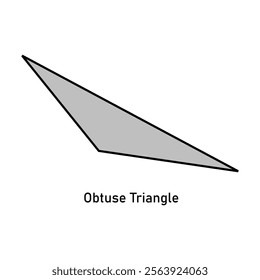 Obtuse Triangles on white background vector