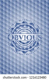 Obvious blue hexagon emblem.