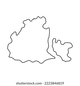 Obwalden map, Cantons of Switzerland. Vector illustration.