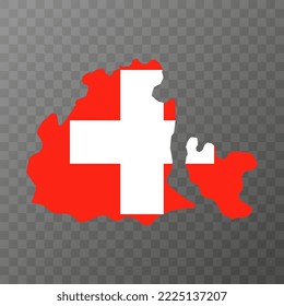 Obwalden map, Cantons of Switzerland. Vector illustration.