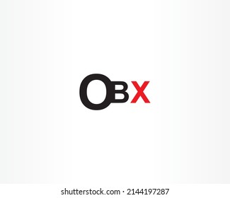 OBX initial logo design icon