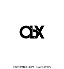 obx letter original monogram logo design