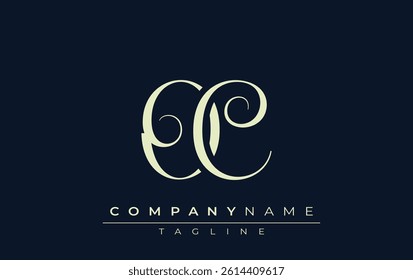 OC abstract Logo. Elegantly Designed Minimalist Monogram Logo with Stylish Lettering. Sophisticated and sleek minimalist monogram showcasing unique lettering design.