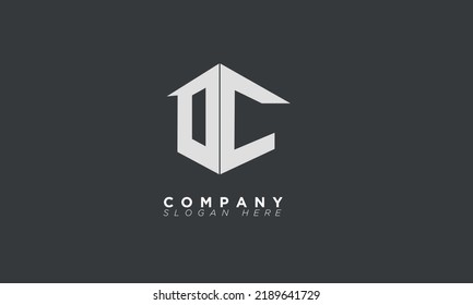 OC Alphabet letters Initials Monogram logo CO, O and C
