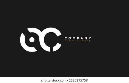 OC Alphabet letters Initials Monogram logo CO, O and C