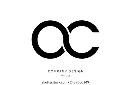 OC, CO Abstract Letters Logo Monogram Design