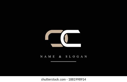 OC CO abstract vector logo monogram template