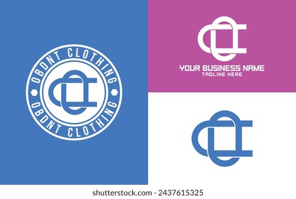 OC Or CO Monogram logo design in a circular badge, vintage style logo