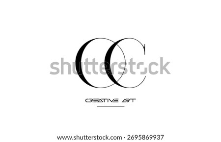 OC, CO, O, C abstract letters logo monogram