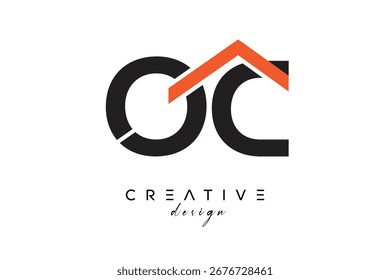 OC Creative Real Estate Architecture Monogram and Home Logo
