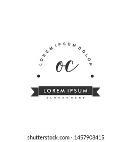 OC Initial beauty monogram logo vector