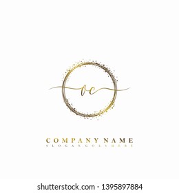 OC Initial luxury handwriting logo vector
