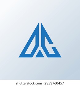 OC letter logo creative design. OC unique design.
