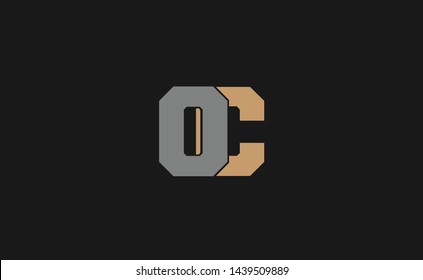 OC Letter logo Design Template Vector