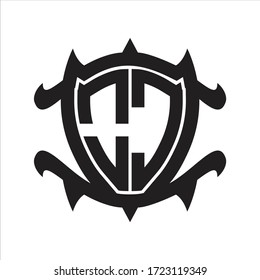 OC-Logo-Monogramm einzeln auf Rahmen-Schild-Design-Vorlage